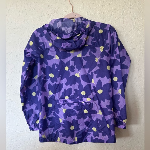 Lands' End Kids Purple Floral Jacket - Picture 3 of 7
